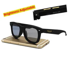 Original Design Sunglasses LCD Polarized Lenses Electronic Transmittance Mannually Adjustable Lenses Sun glasses Vintage Frame