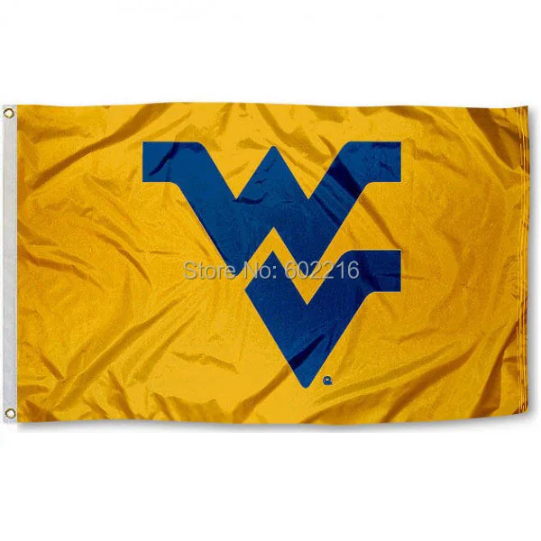 NCAA West Virginia University Polyester College Flag 3X5flag 3x5