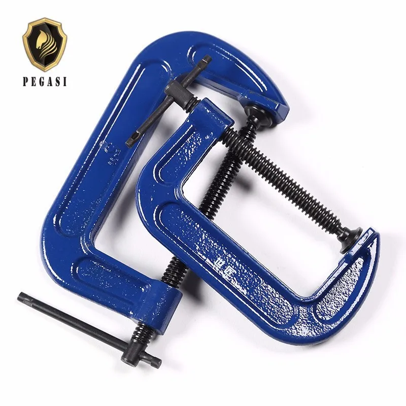 

PEGASI High Quality 1/2/3/4/5/6/8 Inch G Clamps Adjust For Woodworking Pipe Carpentry 90 Clips Corner
