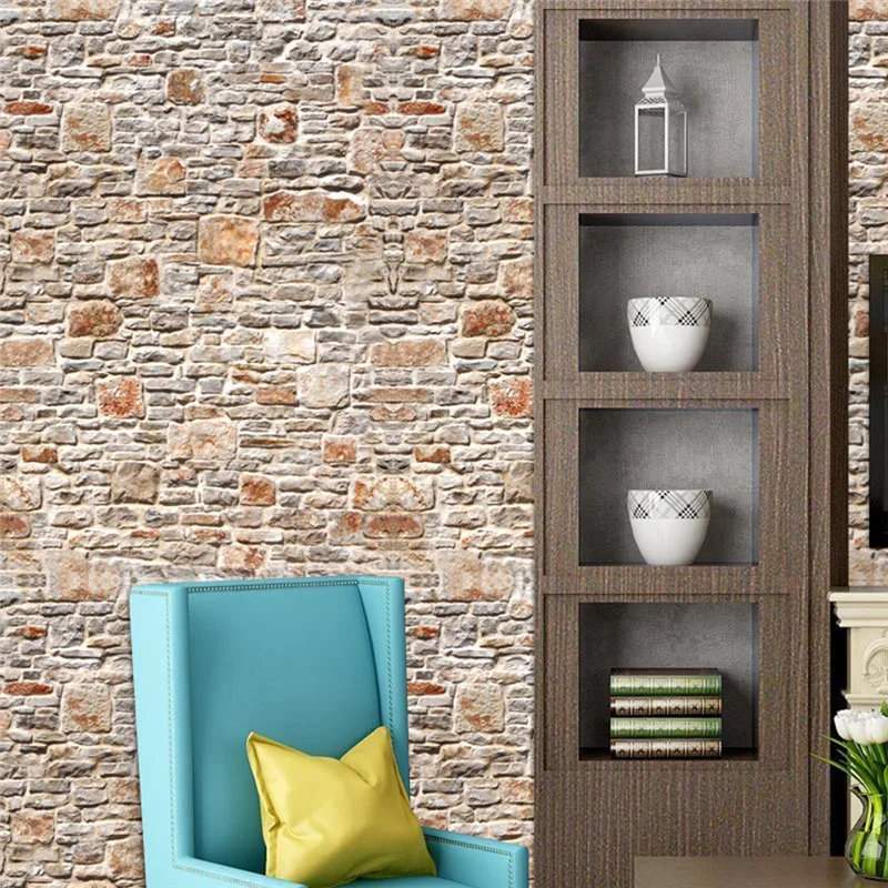 0.4x3.2m Self-adhesive Wall Tiles Stickers Waist Line Kitchen Wall Sticker PVC Adhesive Fake Brick Floor Wallpaper Home Decor