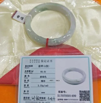 

Zheru Jewelry Pure Natural Jadeite Bracelet Noble Light Color 54-62mm Female Gift A Class A National Certificate