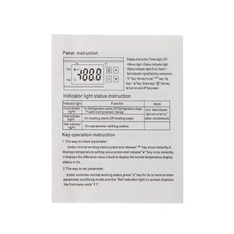 12 V/24 V STC-1000 цифровой Температура контроллер термостат с датчиком кабель