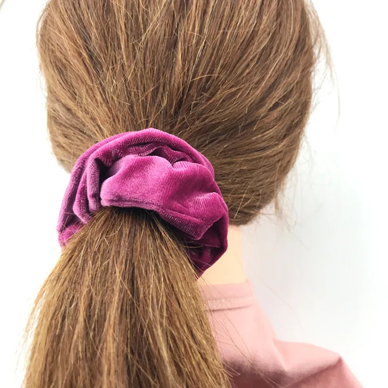 2 шт. 30 цветов бархатные резинки для волос твердая эластичная лента пончик конский хвост держатель резинки для волос резинки для женщин