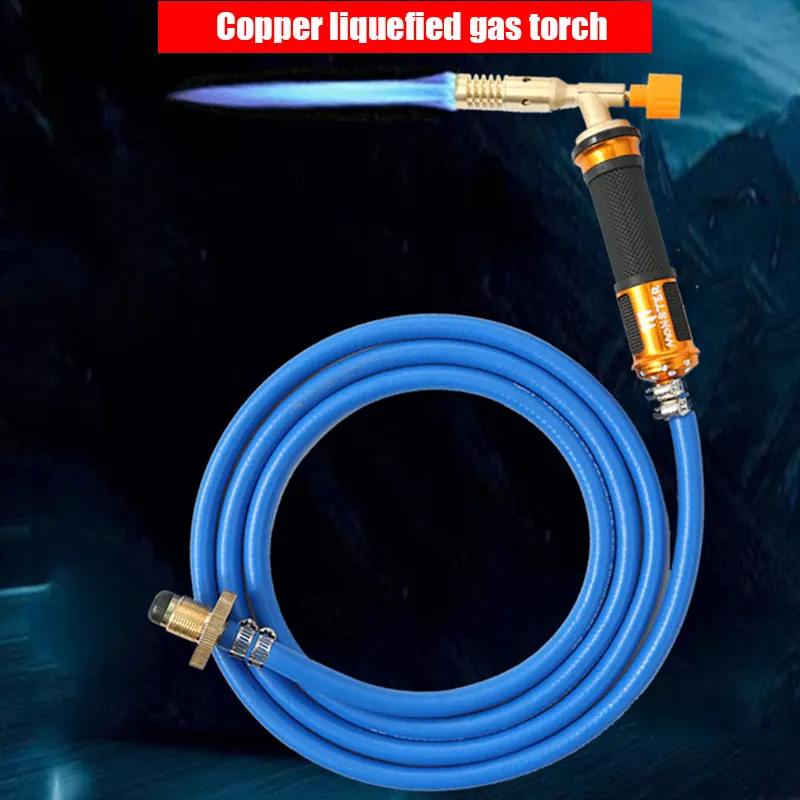 Electronic ignition Liquefied Welding Gas Torch Copper With Explosion-proof Hose Welding Fire Gun For Plumbing Air Conditioning