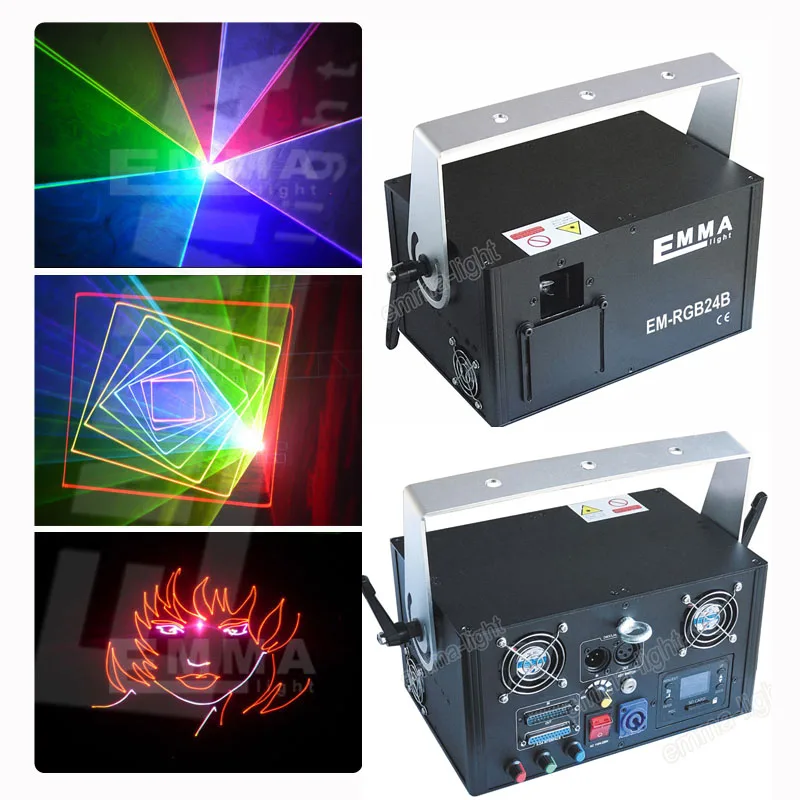 DMX Laser Light 1.5 watts RGB Laser Projector 90V240V Stage