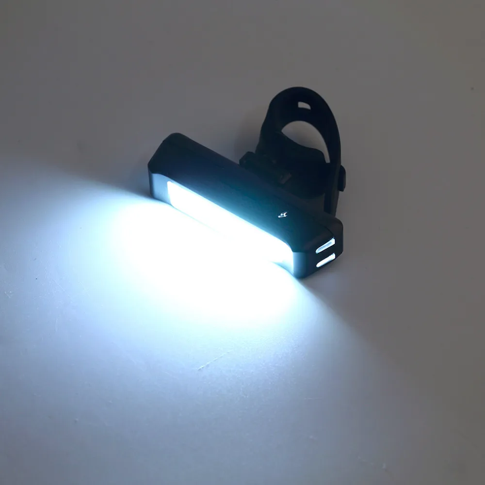 LED USB Перезаряжаемые фар головка вспышки света Велосипедный Спорт велосипед MTB Стоп задний фонарь супер свет 6 режимов 100lm