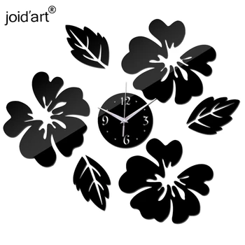 

New Quartz Watch Wall Clock Acrylic Horloge Clocks Modern Design Large Decorative Living Room Multi-piece Set
