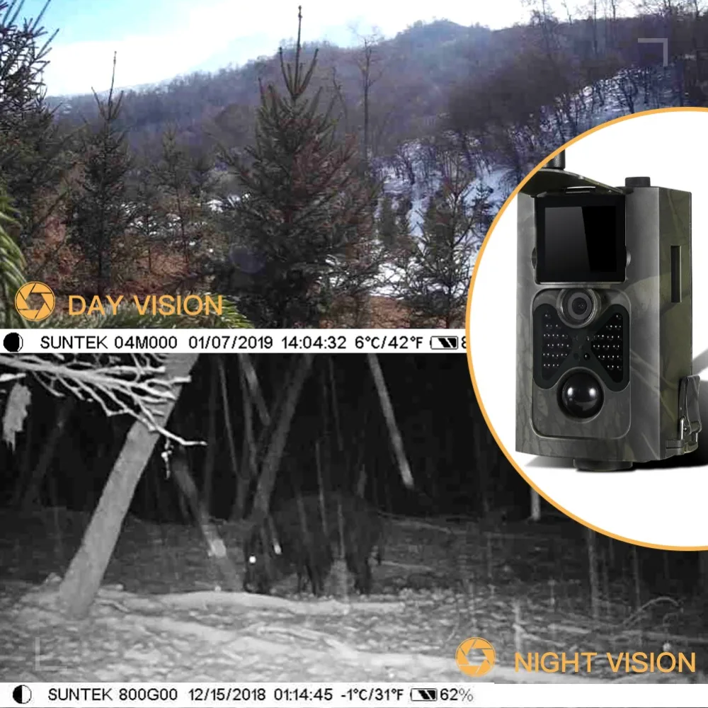 Фотоловушка SUNTEKCAM HC 550LTE 4G камера для охоты 16 МП фото и видеосъемки игр с
