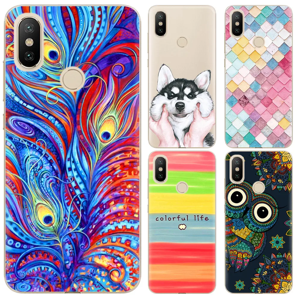 

New Arrival Phone case For Xiaomi Mi 6X / Xiaomi A2 5.99-inch Fashion Design Art Painted TPU Soft Case Silicone Cover