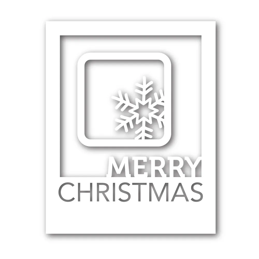 

Merry Christmas Snowflake Cutting Dies Stencil Carbon steel Die Scrapbooking Decor DIY Invitation Cards Dies Stencil New 2019