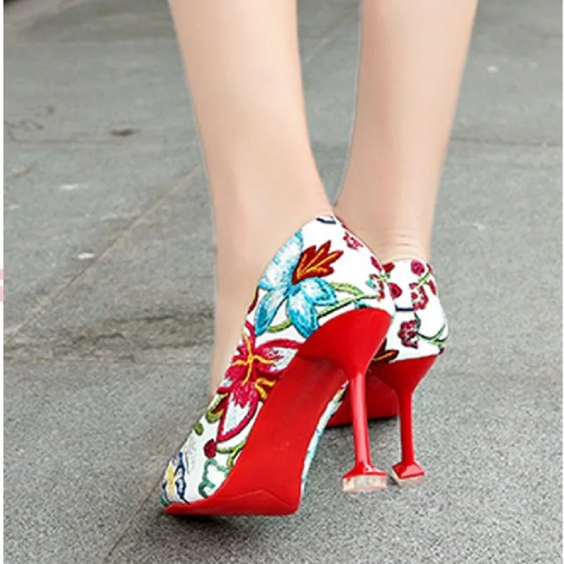 Tacón Zapatos b Floral Cuero Dama Slip Hauts En c Cómoda Altos Tacones Pu Cresfimix A De Mujeres Moda A2426 Talons d Femmes Alto Lindo 7wWZxq1P