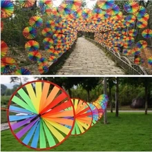 Новая Радужная колесо ветряная мельница ветра счетчик Юла сад смешные детские игрушки