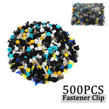 

Plastic Door Panel Car Clips Set Rivet 500Pcs Car Fastener Clip Bumper Trim High Quality Durable Useful Practical