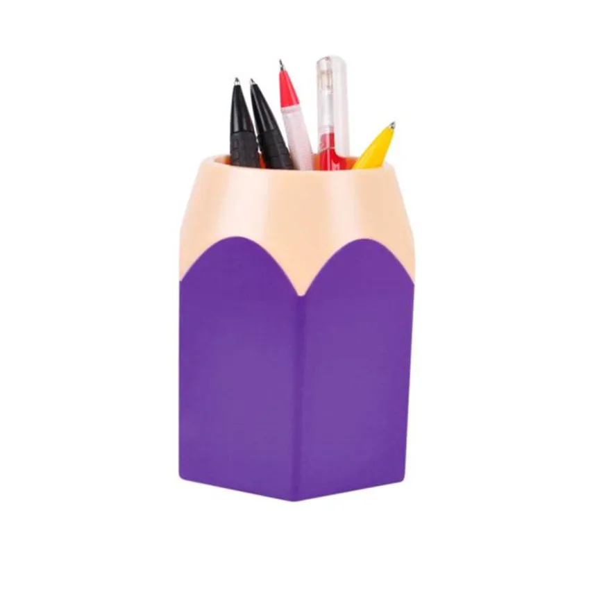 Макияж кисти хранения карандашный горшок ручка держатель канцелярские принадлежности для хранения милая форма креативная ваза для ручек карандашный горшок сделать Мода творчества L4