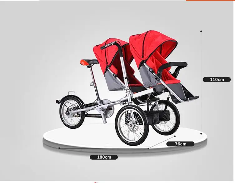 Taga для инвалидов пляжный сад родитель-ребенок велосипед для близнецов мать детская коляска велосипед