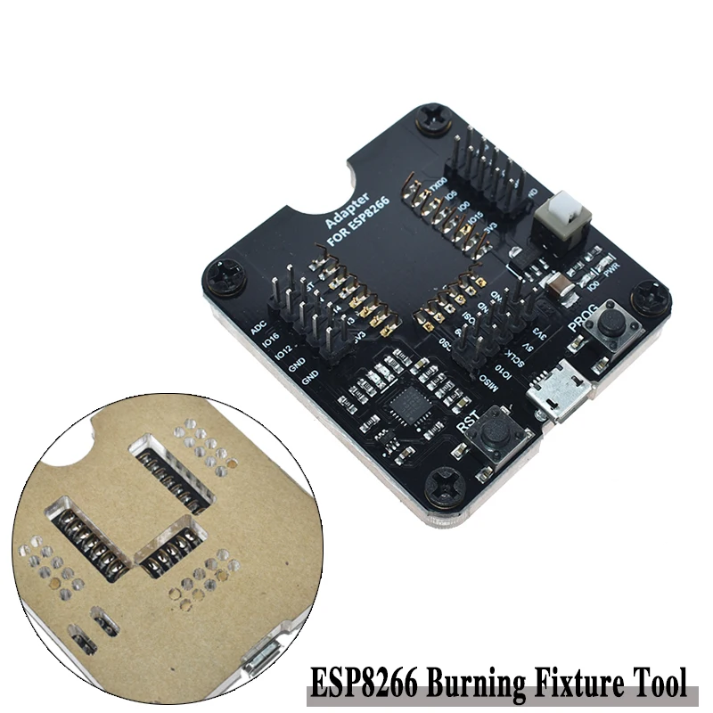 ESP8266 ESP32 ESP-WROOM-32 ESP32-WROVER макетная плата Тесты сжигание приспособление инструмент загрузчик для ESP-12F ESP-07S ESP-12S - Цвет: EPS8266