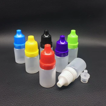 

10PCS/Set 5ml 10ml 15ml Dropper Plastic Bottle Tip Eye Liquid Squeezable Empty LDPE Mix Color M02688