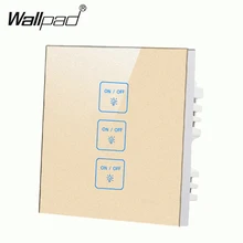 Hot Selling 3 gangs 1 way Gold touch light wall switch,Free Customize Buttons LED Tempered Glass touch switch,Free Shipping new arrival 2 gangs 1 way crystal glass led black diy touch light wall switch touch switch free customize words free shipping