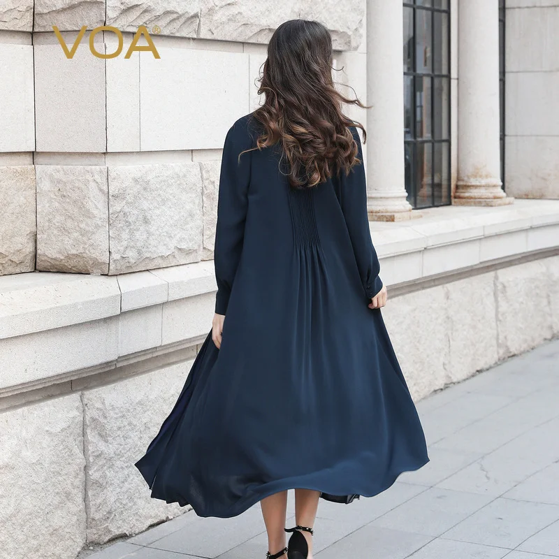 VOA размера плюс Abaya Дубай хиджаб для мусульманок платье кафтан роскошная шелковая