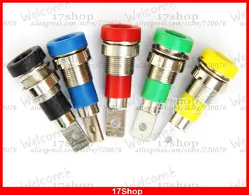 

50PCS Copper 5 Color 4.0mm Banana Socket binding posts 4mm jack for Test Probes
