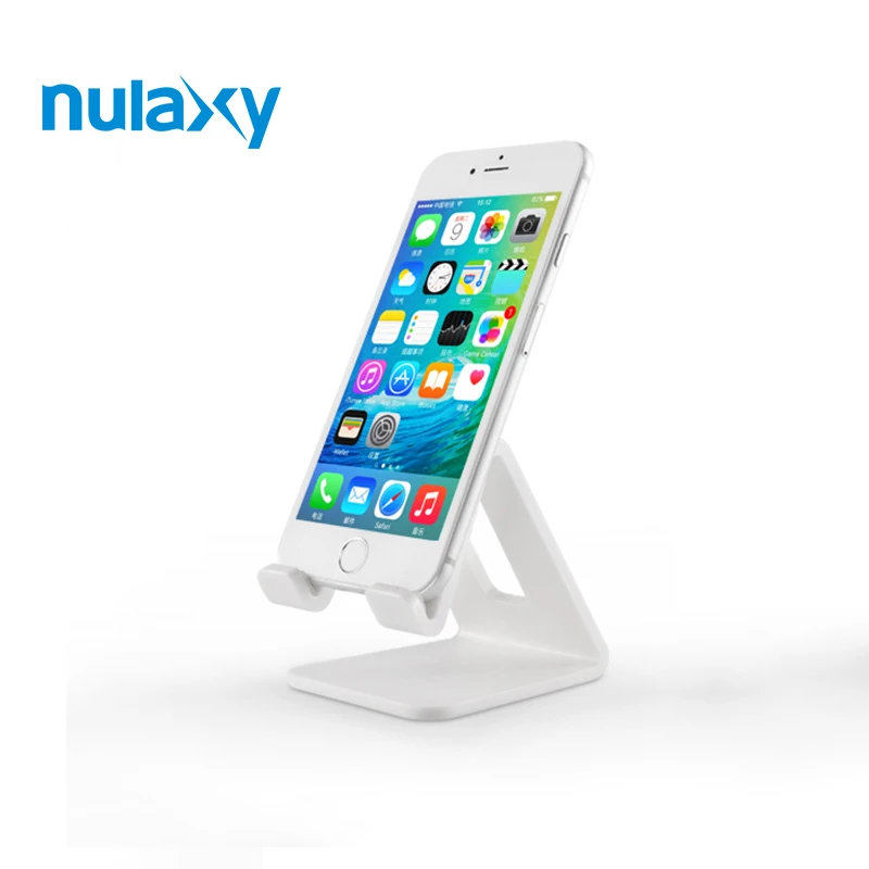 

Nulaxy Universal Desk Holder For Phone ABS Material Mobile Phone Holder Stands Desktop Phone Charger Stand Mount for iphone 7 8