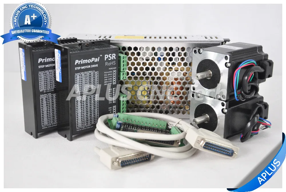 

2-Axis NEMA 23 Stepper Motor 285oz-in & Driver PSR5042 & 48V Power Supply Kit