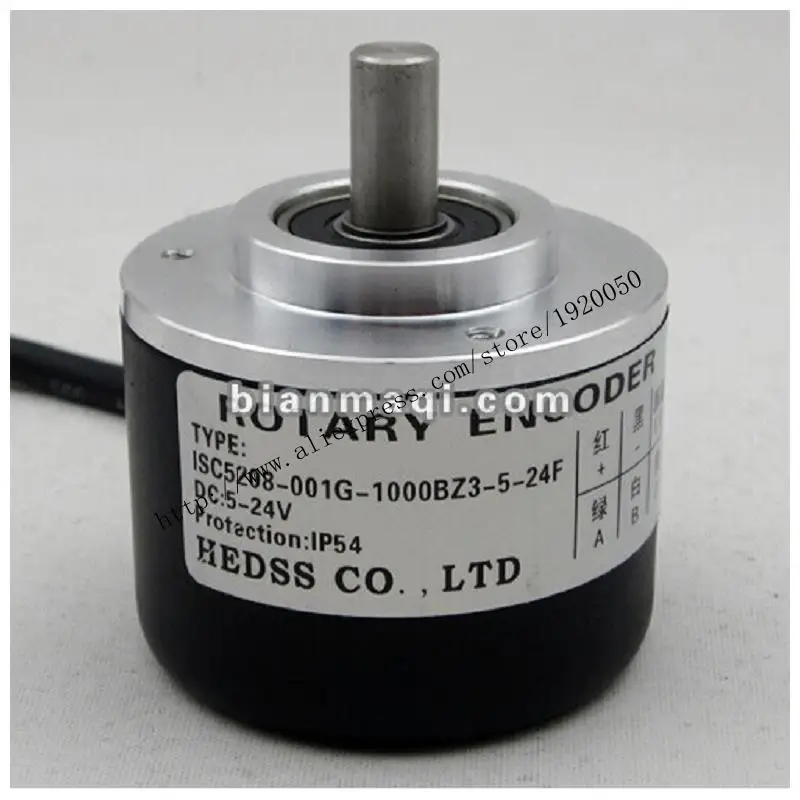 

Spot ISC5208-001G-1000BZ3-5-24F rotary encoder 1000 pulses diameter 8mm