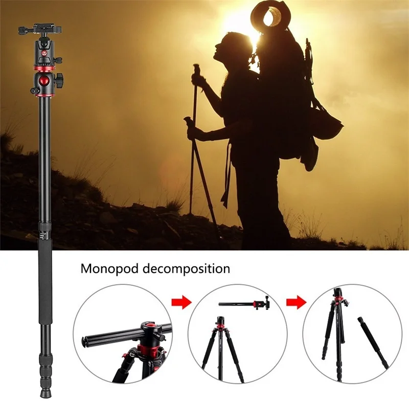 ZOMEI M8 Camera Tripod Portable Monopod Overhead -7