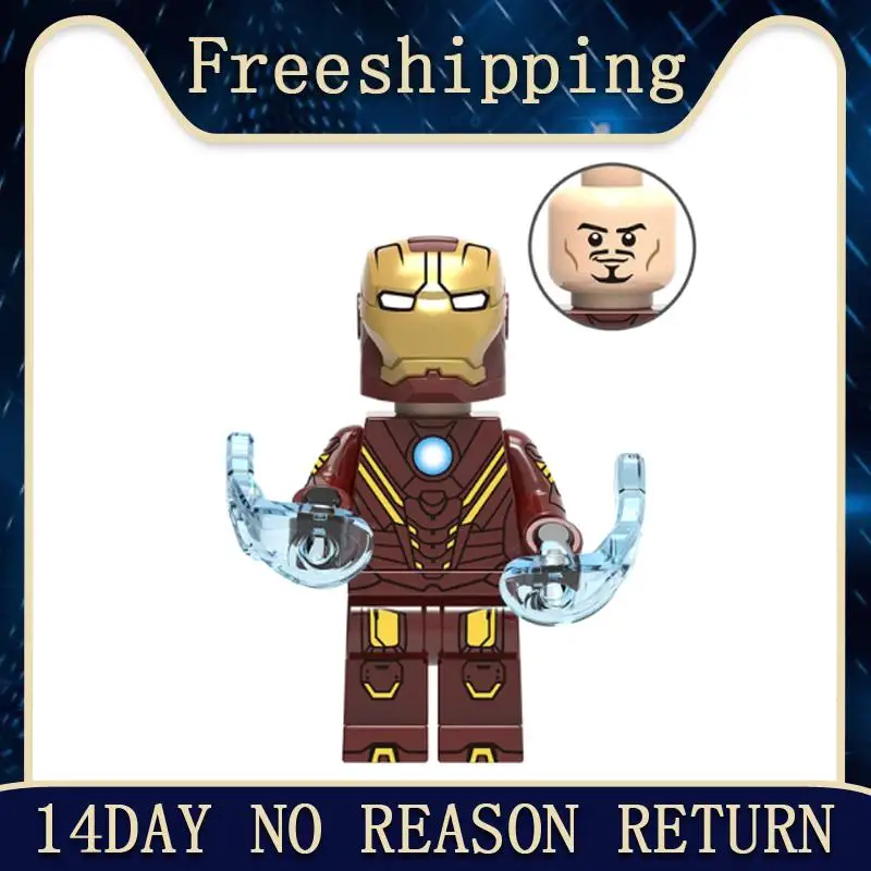 

Super Heroes Assemble MK 8 Figures Tony Iron Man Dance Girl Building Blocks action figure For Children Toys Best Gift XH923