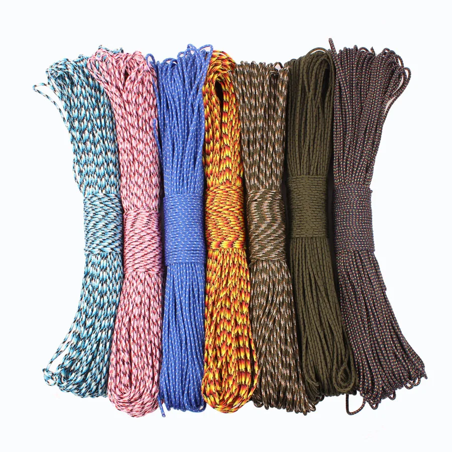 Acampada SKY Paracord 2mm 3 Hebras Paracord Core Cuerda De Paracaídas Para Acampar Al Aire Libre