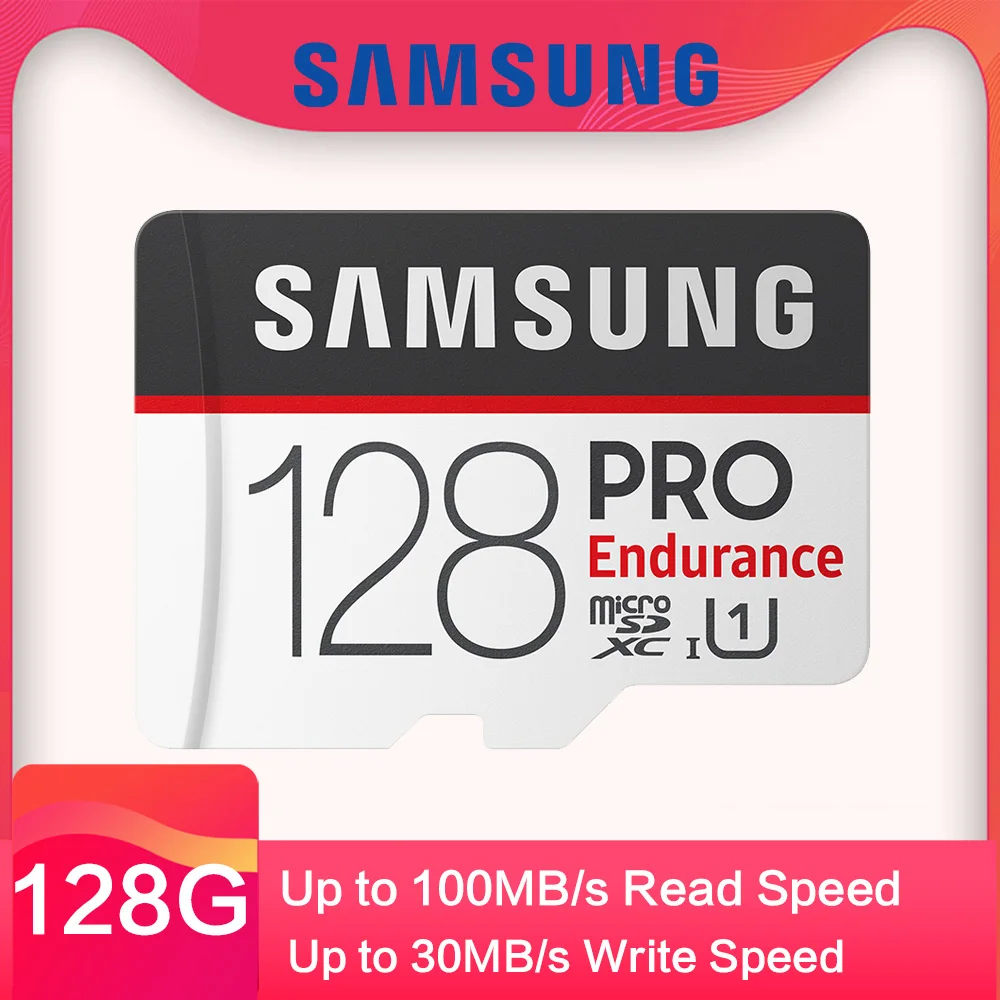 Samsung MicroSDXC PRO выносливость слот для карт памяти 32 Гб 64 128 ГБ с адаптером карты 4K и FHD