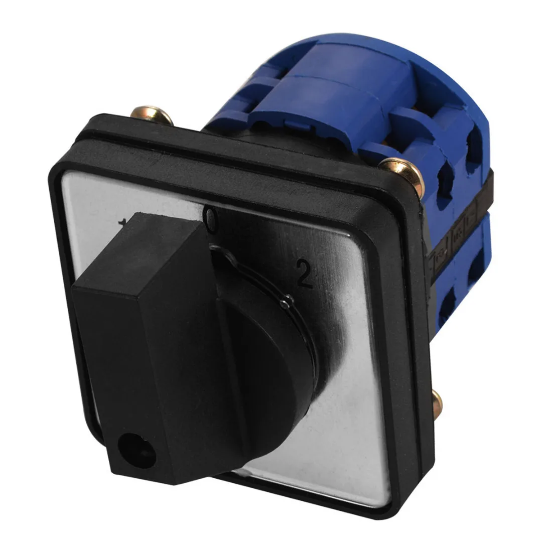 3 Positions Rotary Cam Changeover Switch On-Off-On Control Switch  + Screws LW26-20D 20A