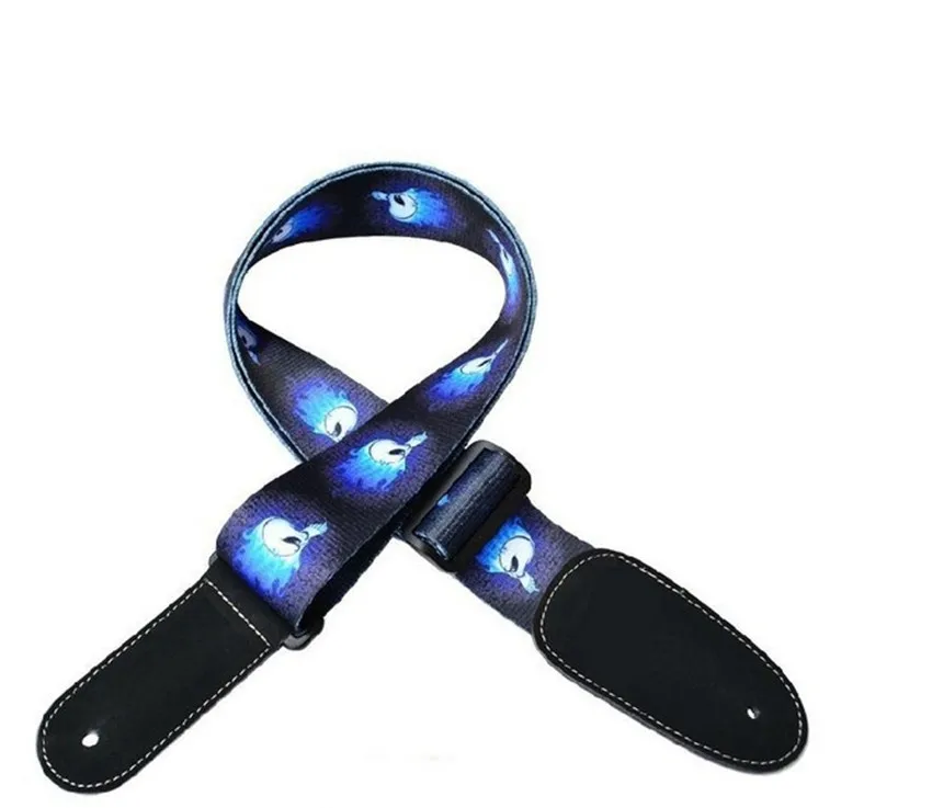 disado Blue guitar straps with thicken and lengthen adjustable length strap for bass acoustic