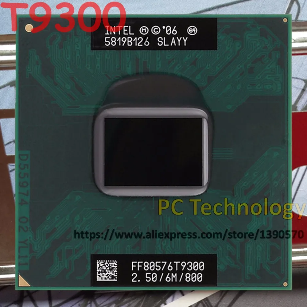 Процессор Intel Core 2 Duo T9300 SLAYY SLAQG 2,5 GHz 6M 800MHz cpu Socket P( в течение 1 дня