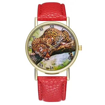 

FUNIQUE Fashion Dress Ladies Watches Leopard Couple Clock Watches Women Brand Leather Women Analog Clock Luxury Wrist Watch