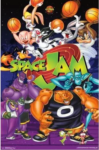 

SPACE JAM - MOVIE SILK POSTER Decorative Wall painting 24x36Inch