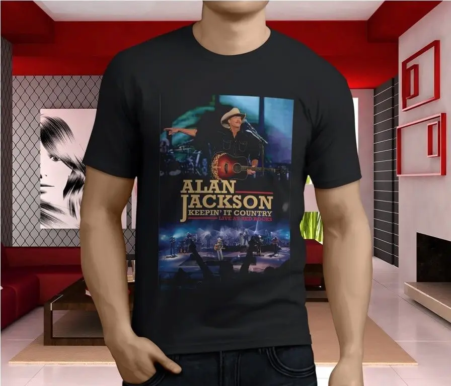 Новинка Alan Jackson Still Keepin It кантри музыка мужская Черная Футболка размер S 3Xl летняя