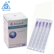 100 шт./лот одноразовые стерильные иглы для иглоукалывания с трубки оптом косметика и практика массаж иглы 0,25/0,30X25/40/50 мм