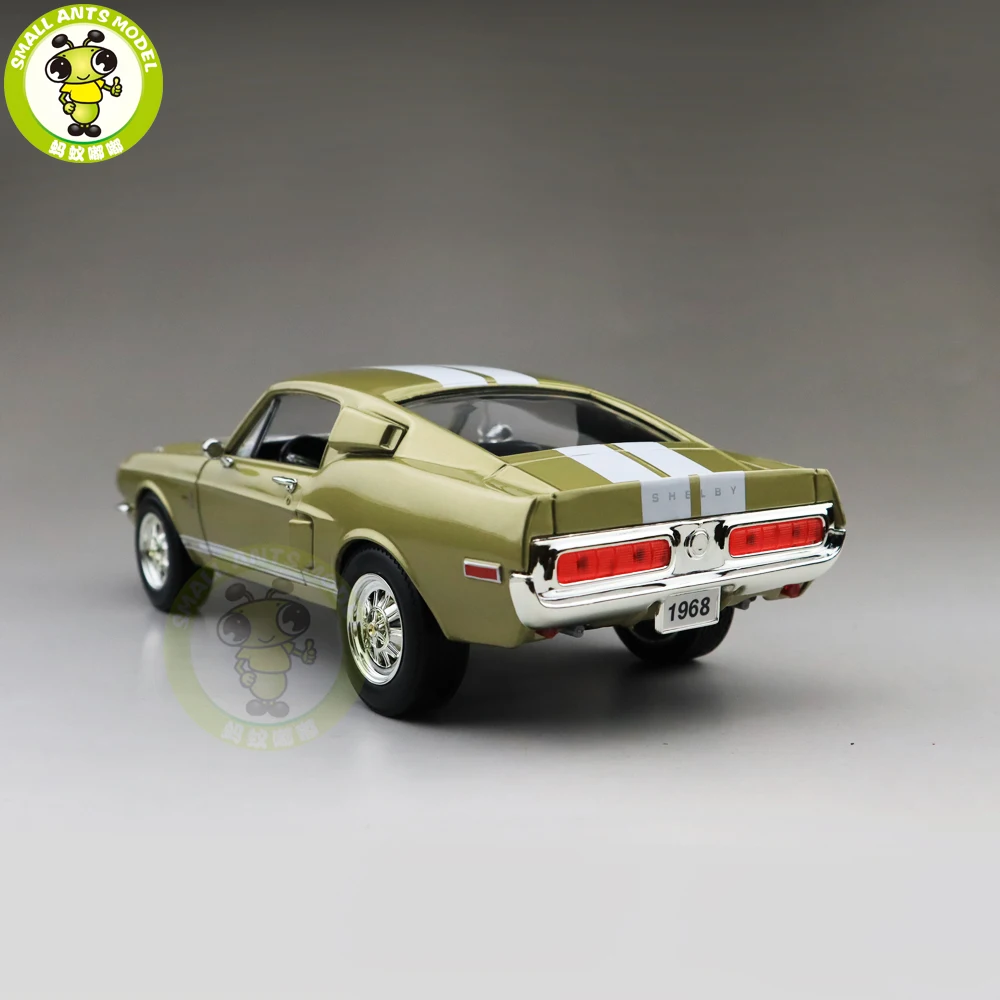 1/18 1968 Ford Shelby Mustang GT-500KR дорожный знак литая модель автомобиля игрушки для мальчиков и девочек подарок