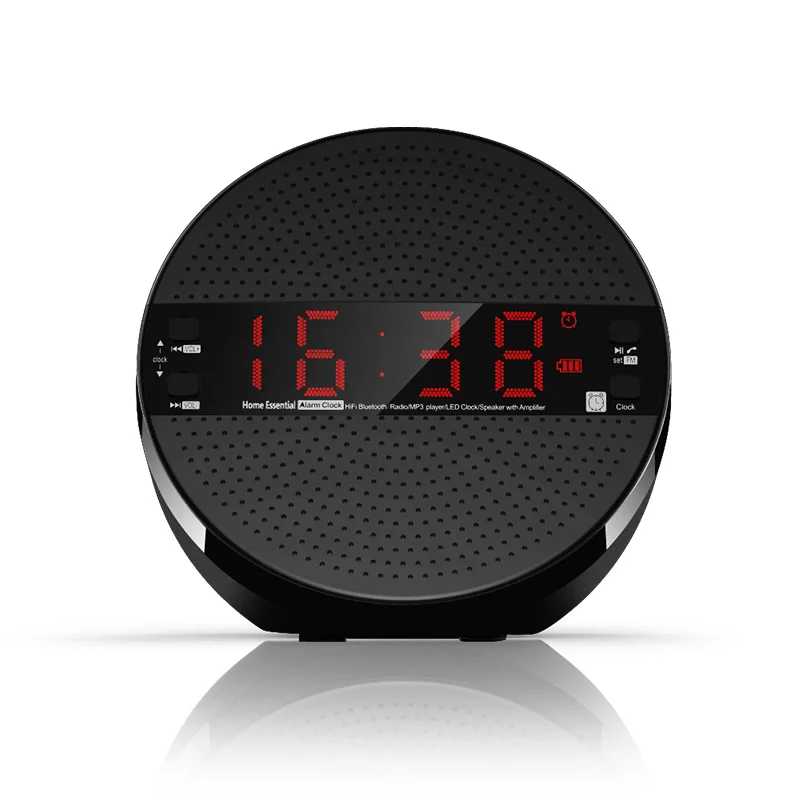 Queenview часы настольные Bluetooth динамик беспроводной стерео сабвуфер музыкальный плеер громкий динамик с пультом дистанционного управления Поддержка TF AUX FM