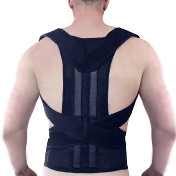 Orthopedic Back Lumbar Support XXL Plus Size For Men Women Posture Corrector Health Care Waist Spine Protection Brace Pain B003