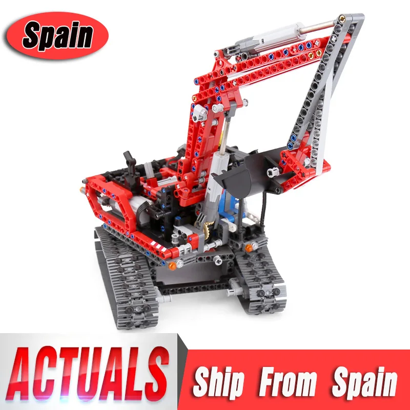 

Technic Car 20025 Red Engineering Excavator Set Compatible with 8294 Excavator Building Blocks Bricks Educational Toys Boys Gift