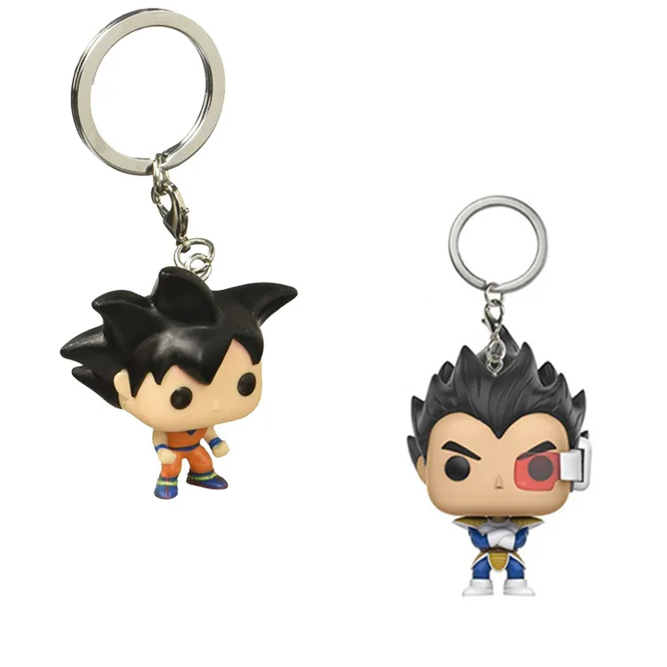 

Dragon Ball Z Son Goku & VEGETA Keychain Figure Collection Model Toys Key Chain with Retail Box