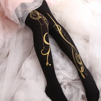 

princess women girl Lolita stockings pants tights Impermeable bronzed silk stockings XWZ-L025