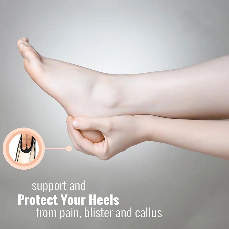 1 пара массажных силиконовых пяток для ухода за ногами, силиконовые подушечки для пяток для костных шпоров, обезболивающие, защищающие от боли или ушибов