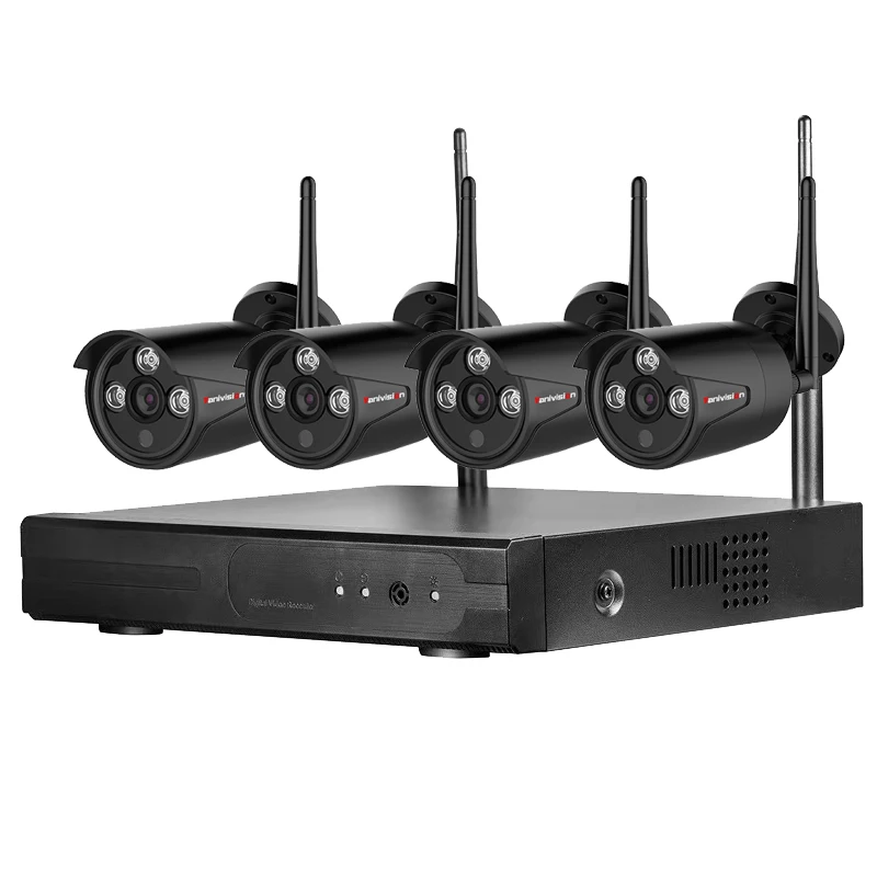 Беспроводной CCTV Камера Системы 720 P 960 4ch 2MP IP Водонепроницаемый Открытый P2P