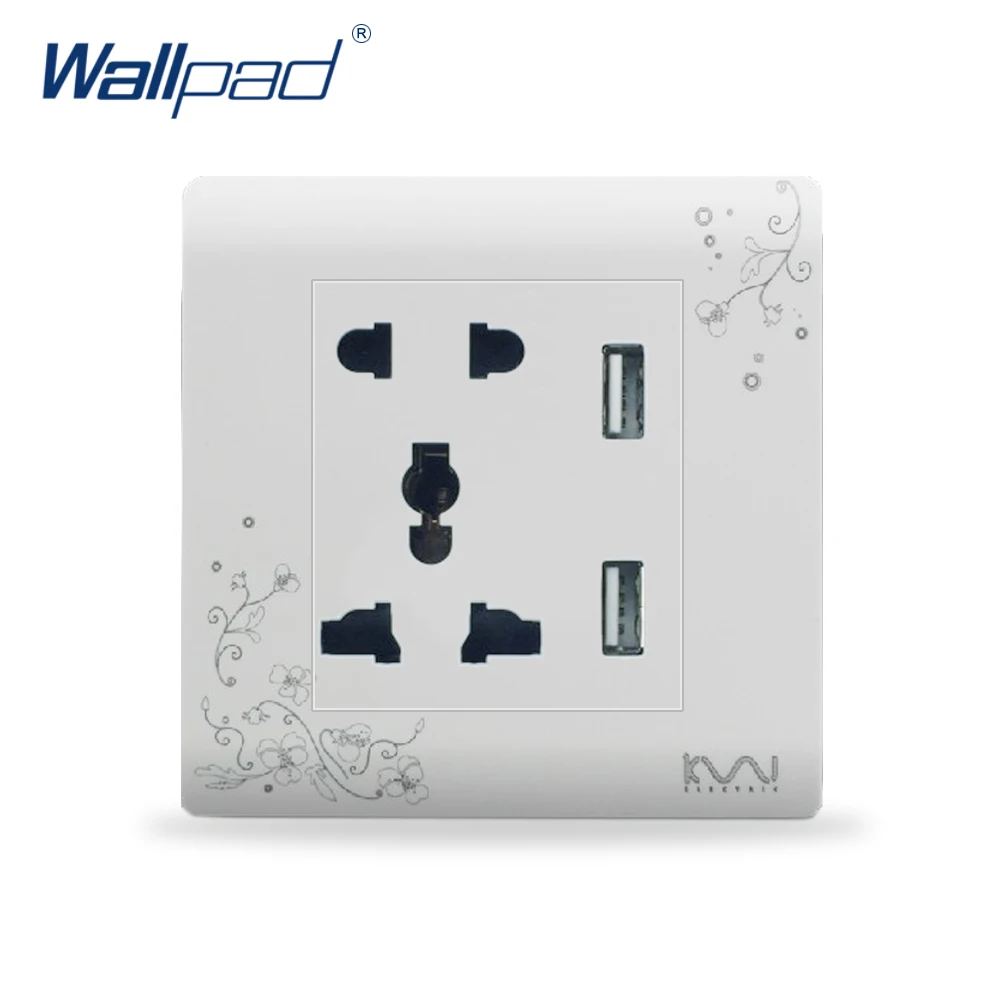 Usb 5 Pin Universal Power Socket With Usb In The Wall Wallpad Wall