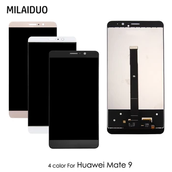 

LCD Display For Huawei Mate 9 Touch Screen Digitizer Assembly Replacement Black White Mocha Gold No Frame 5.9" 100% Tested New