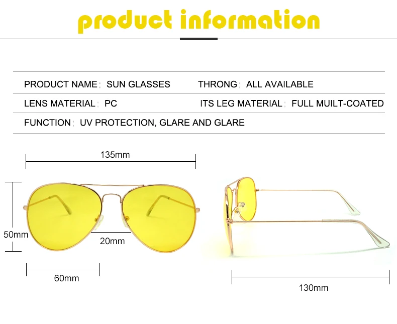 MINIMUM Clear Pink Sunglasses Women Men Ocean Transparent Sun Glasses Candy Color Eyewear Pilot Toad Yellow Lens Glasses Anti-UV1 (2)