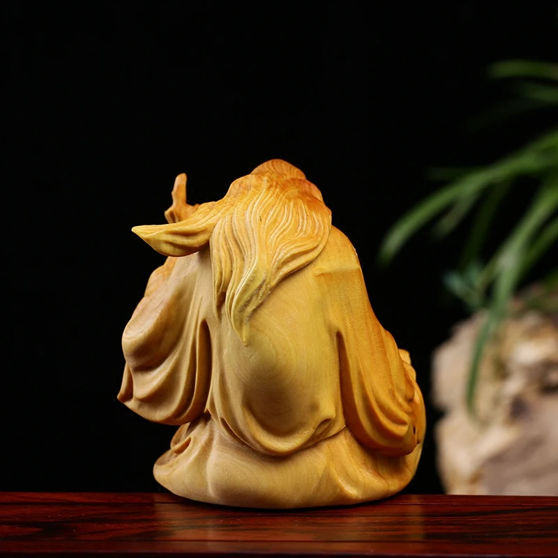 Миниатюрные фигурки Laozi деревянная статуя Lobular настенные декоративные украшения